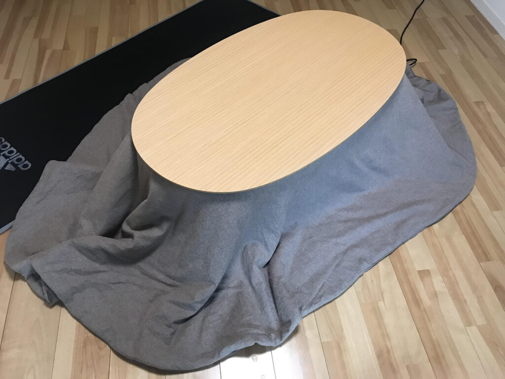 無印良品 楕円こたつ ＭＪ‐ＫＤＦ１３４０Ｂ／Ｎ - ダイニングテーブル